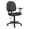 Alera Acrylic Task Chair, 17-1/4" to 22-1/2", No Arms, Black ALEVT48FA10B